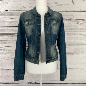 YMI Distressed style jean jacket.